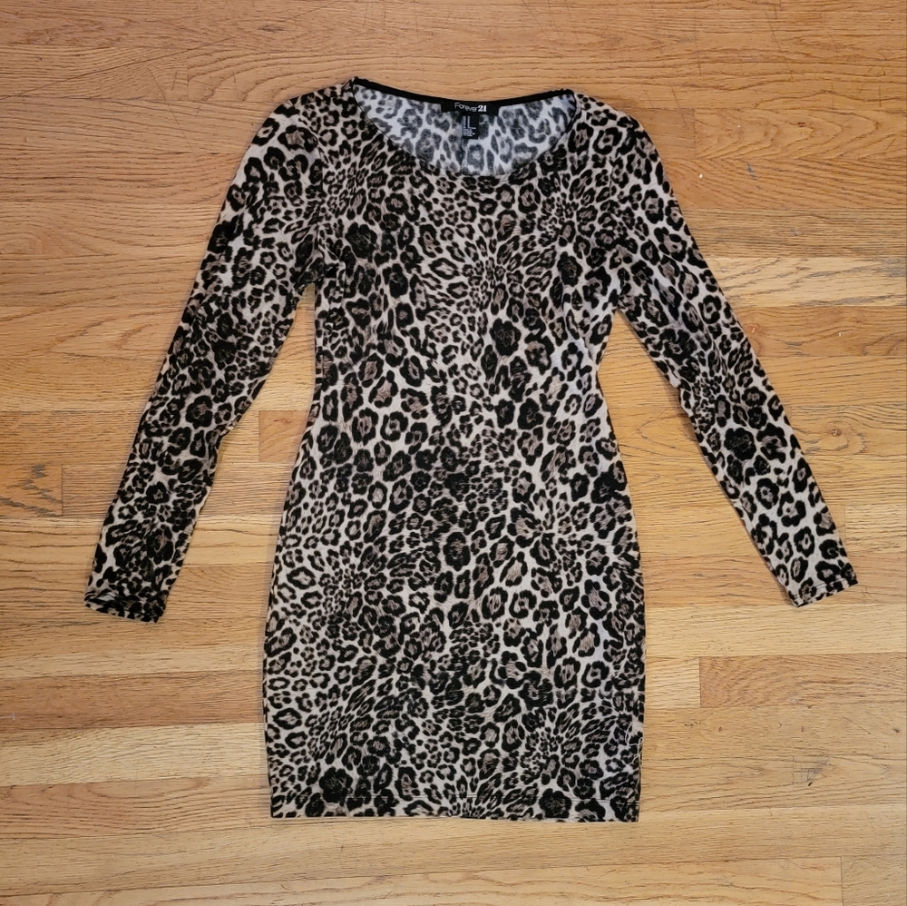 Leopard print dress